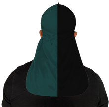  Green and Black 2 Tone Silky Durag