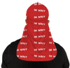 "Im Wavy" Red Silky Durag