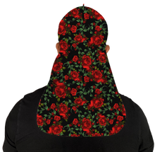  Red Floral Silky Durag