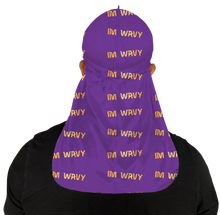  "Im Wavy" Purple Silky Durag
