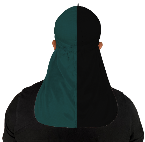 Green and Black 2 Tone Silky Durag