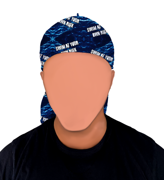 Swim At Your Own Risk Silky Durag