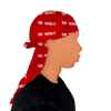 "Im Wavy" Red Silky Durag