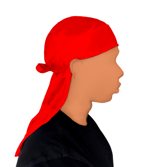 Red and Black 2 Tone Silky Durag
